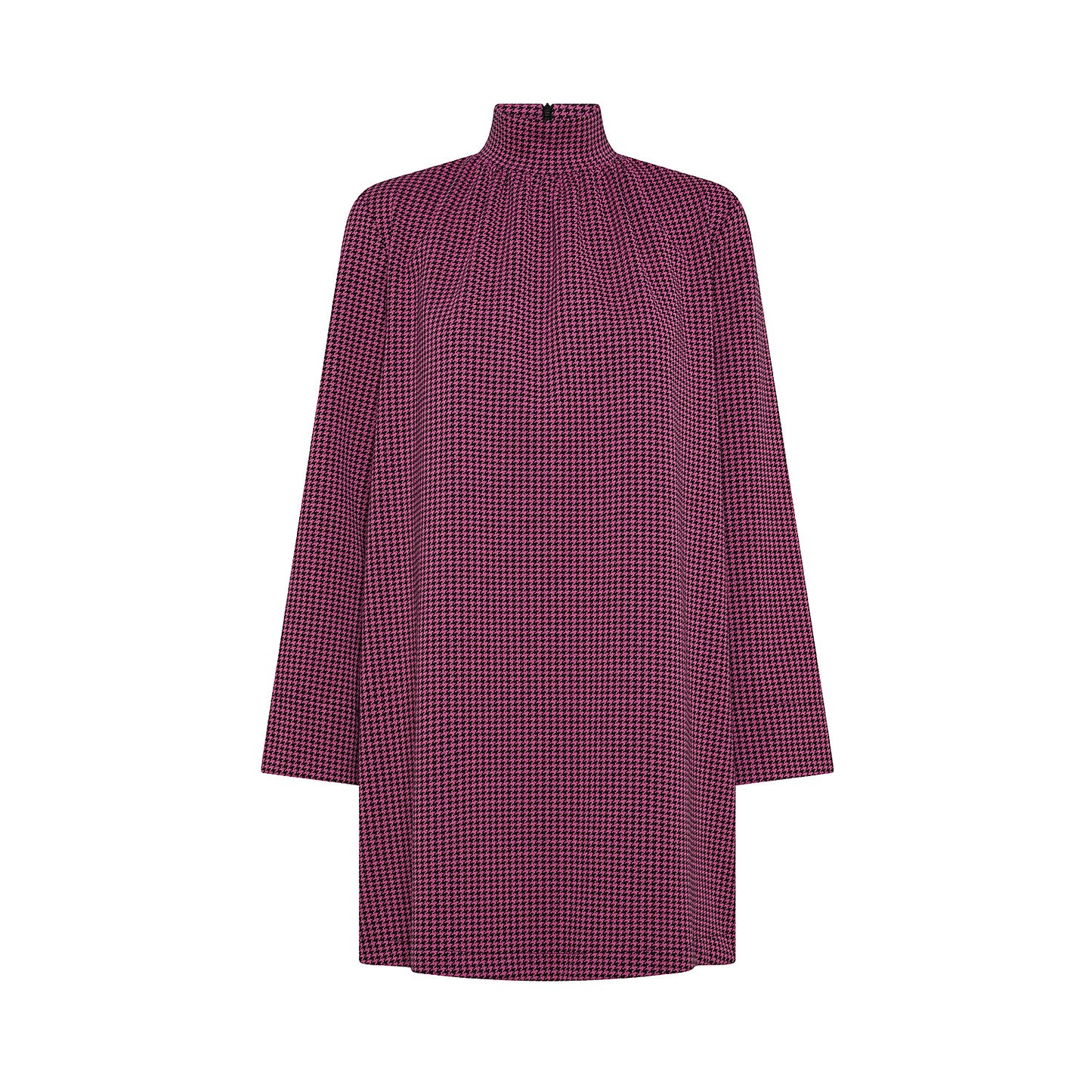 Dress Pied Poule Fucsia